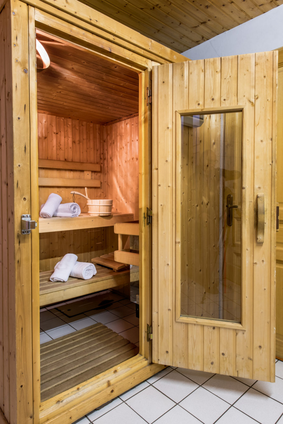 Indoor sauna in chalet Snow Valley